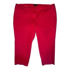 Talbots Hampshire Red Nautical Old Money Cropped Pants Size 3XLP W1